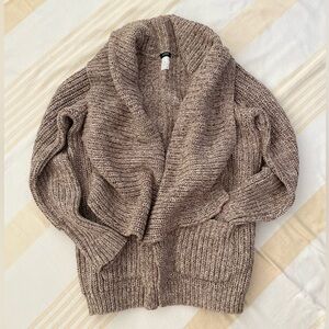 J. Crew NWT Magnificent Mabel! Chunky Knit 💯% Cotton Shawl Collar Cardigan SZ S